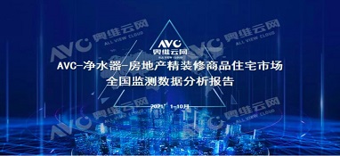 截止2021年前10月，精裝修市場(chǎng)凈水器持續(xù)增長